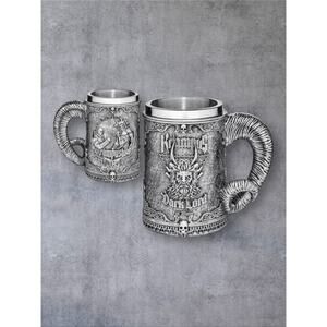 Krampus Dark Lord of Winter Stainless Steel Beer Stein Mug 17oz Christmas Demon
